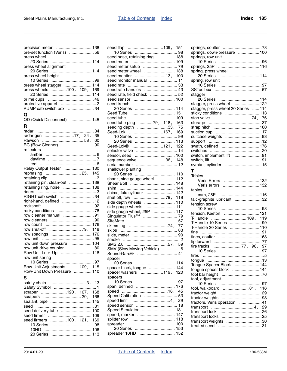 Great Plains 3N-4025P Operator Manual User Manual | Page 189 / 194
