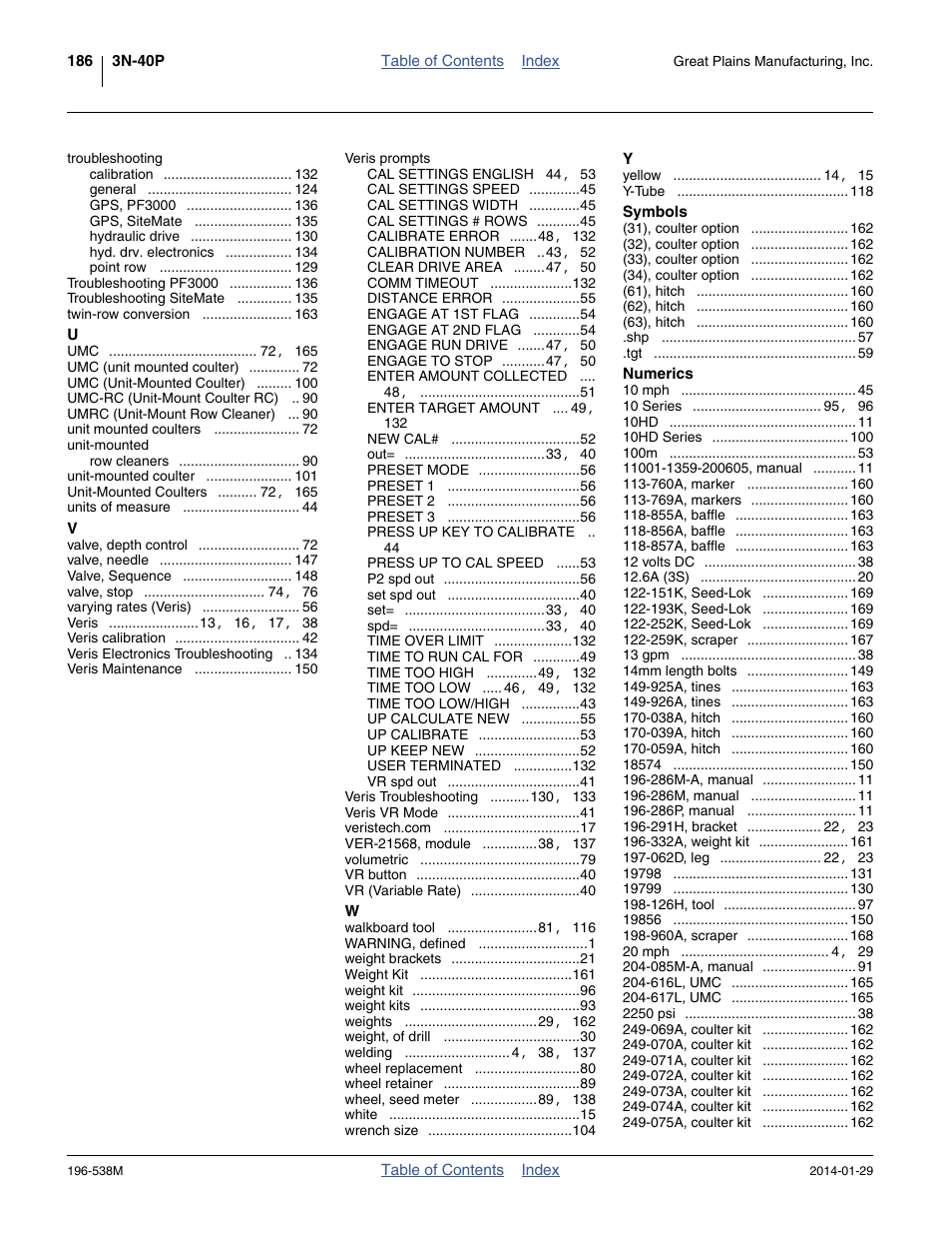 Great Plains 3N-4025P Operator Manual User Manual | Page 190 / 194