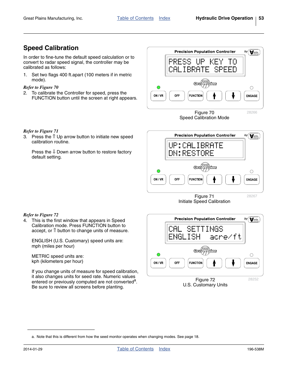 Speed calibration | Great Plains 3N-4025P Operator Manual User Manual | Page 57 / 194