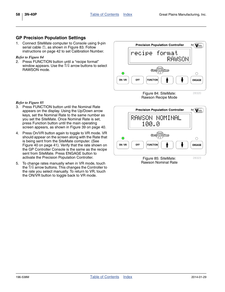 Gp precision population settings | Great Plains 3N-4025P Operator Manual User Manual | Page 62 / 194