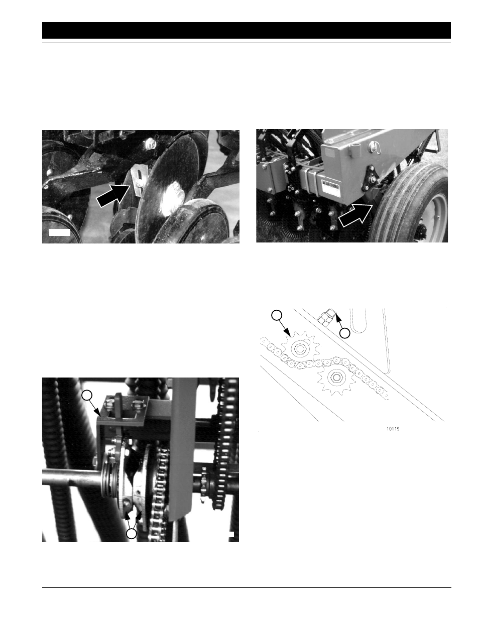Disk scraper adjustment, Drive clutch, Drive train operation | Great Plains 1005NT Operator Manual User Manual | Page 27 / 39