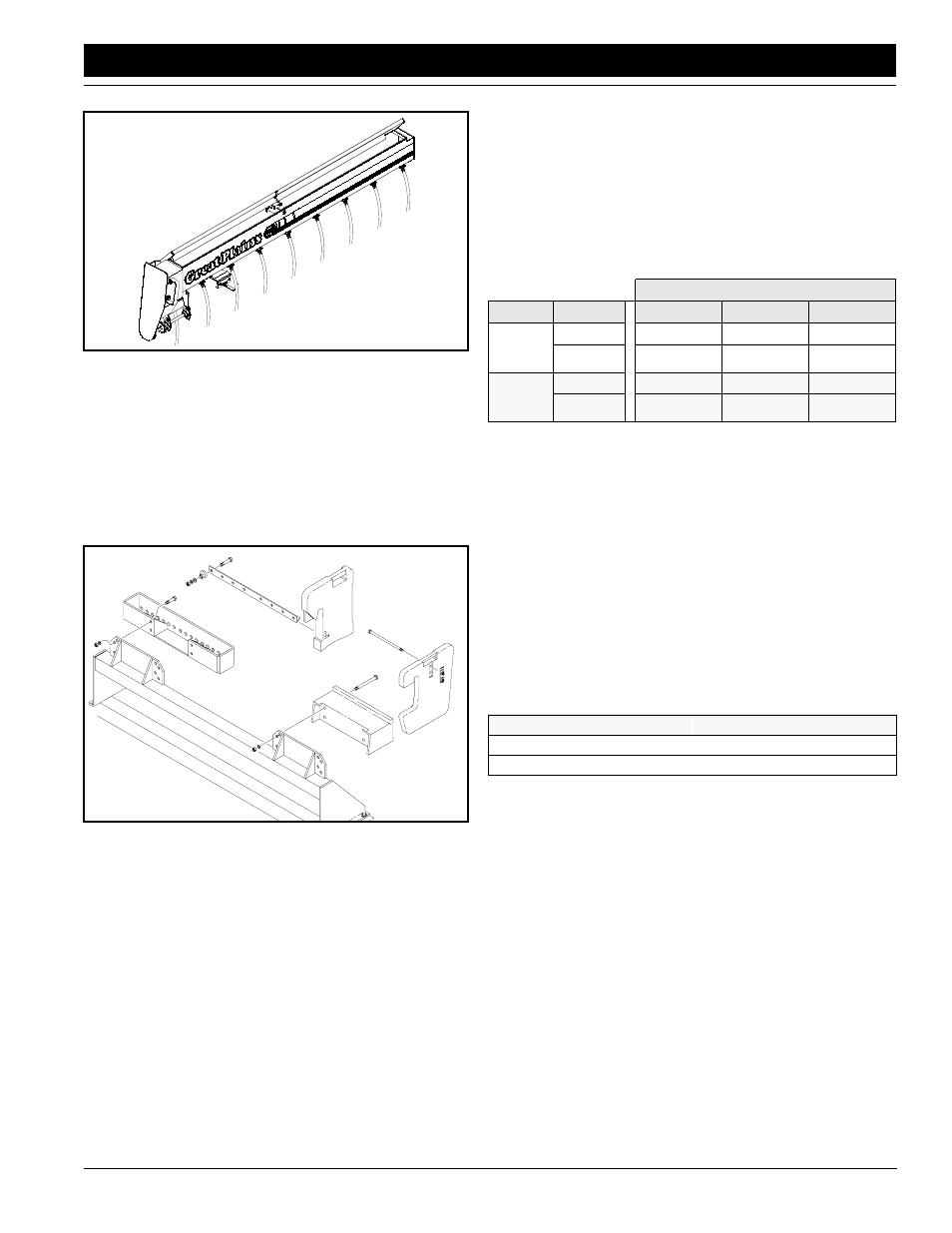 Small seeds attachment weight brackets, Small seeds attachment, Weight brackets | Great Plains 1005NT Operator Manual User Manual | Page 35 / 39