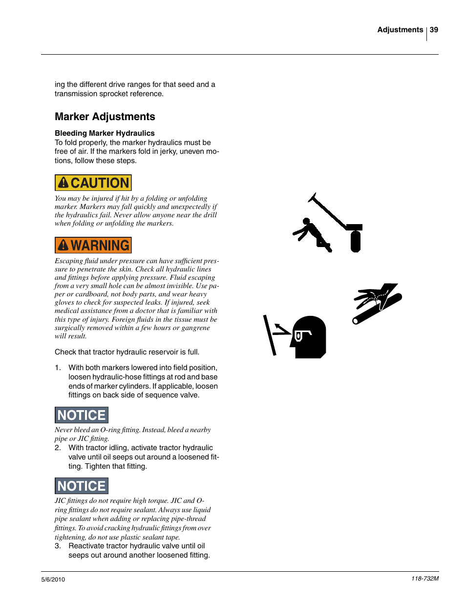 Marker adjustments | Great Plains 1520P Operator Manual User Manual | Page 41 / 134