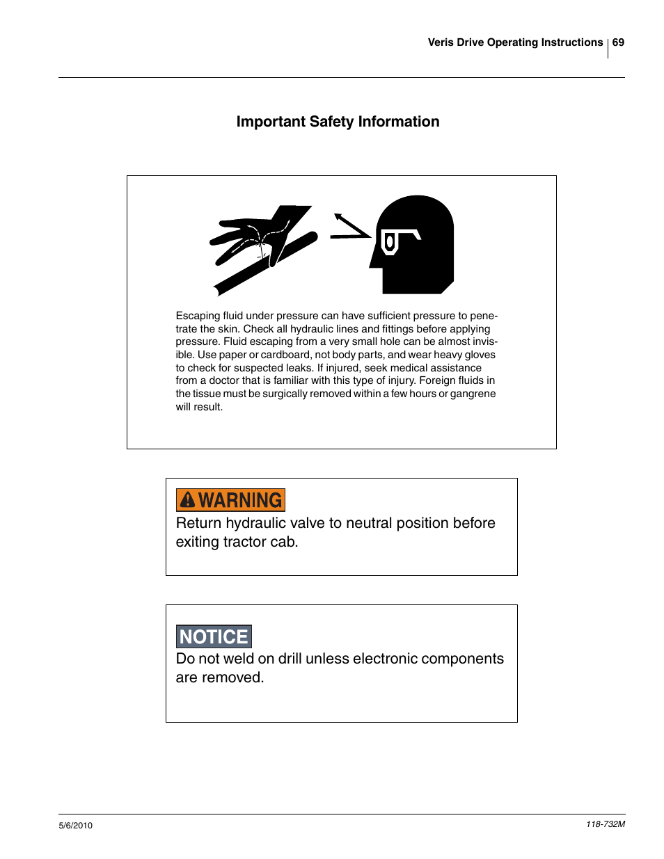 Important safety information | Great Plains 1520P Operator Manual User Manual | Page 71 / 134