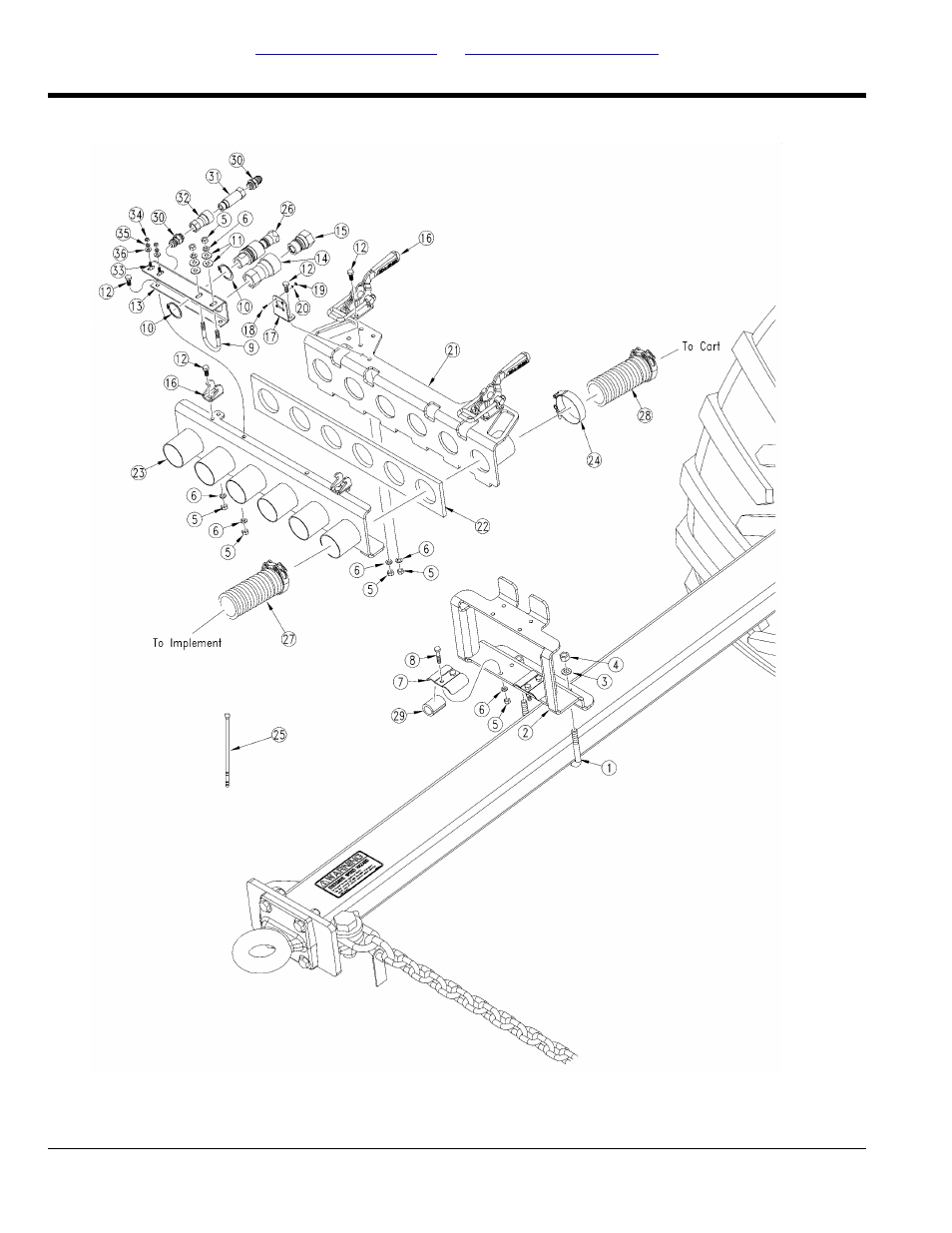 Hose connection | Great Plains ADC2350BE Parts Manual User Manual | Page 26 / 112