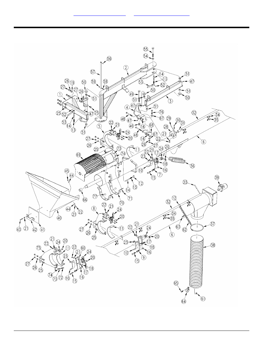 Auger assembly (s/n a1160t - a1172t) and all, Adc2350e | Great Plains ADC2350BE Parts Manual User Manual | Page 62 / 112