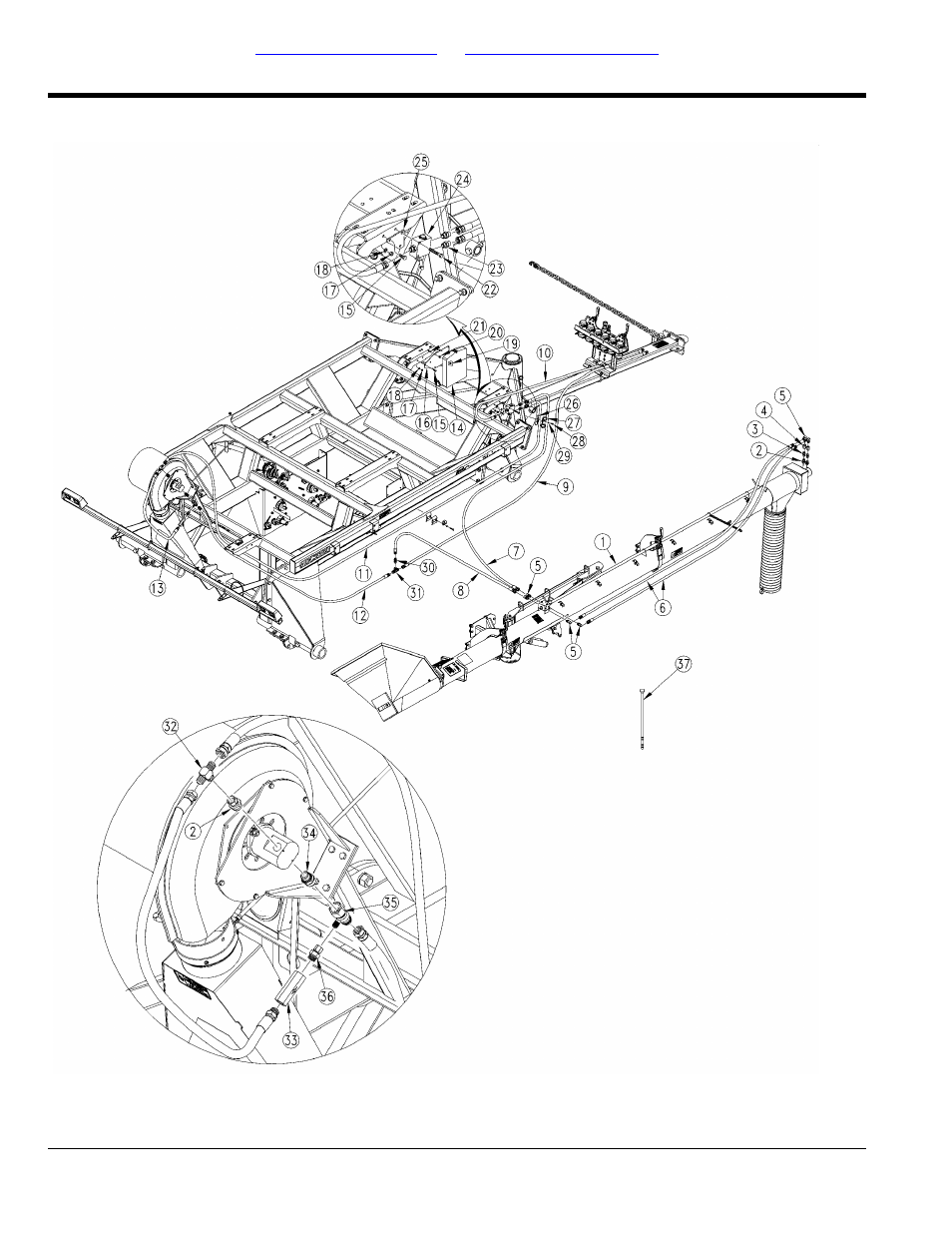 Hydraulic system pull behind cart (s/n a1157t-) | Great Plains ADC2350BE Parts Manual User Manual | Page 86 / 112
