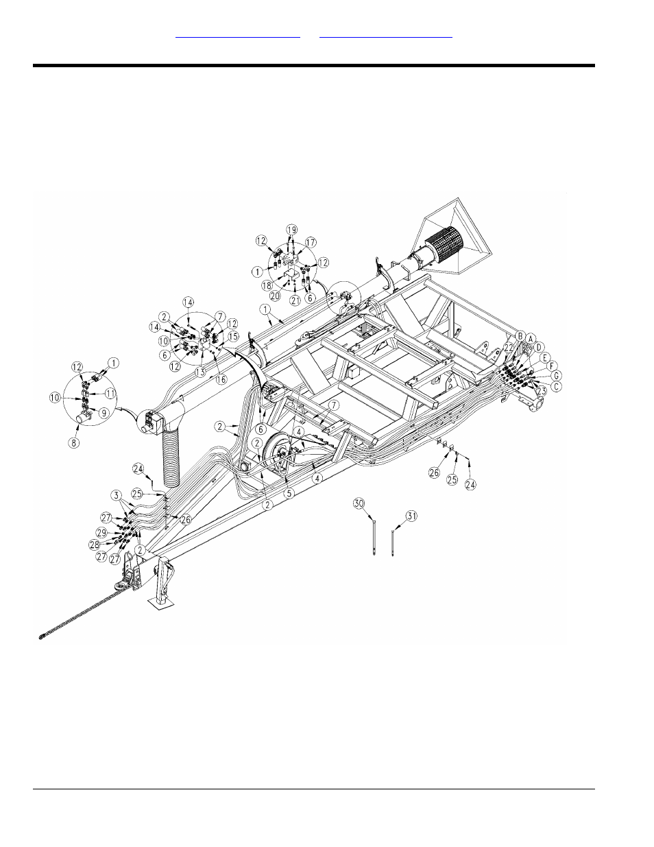 Hydraulic system pull between cart (s/n a1157t-) | Great Plains ADC2350BE Parts Manual User Manual | Page 90 / 112