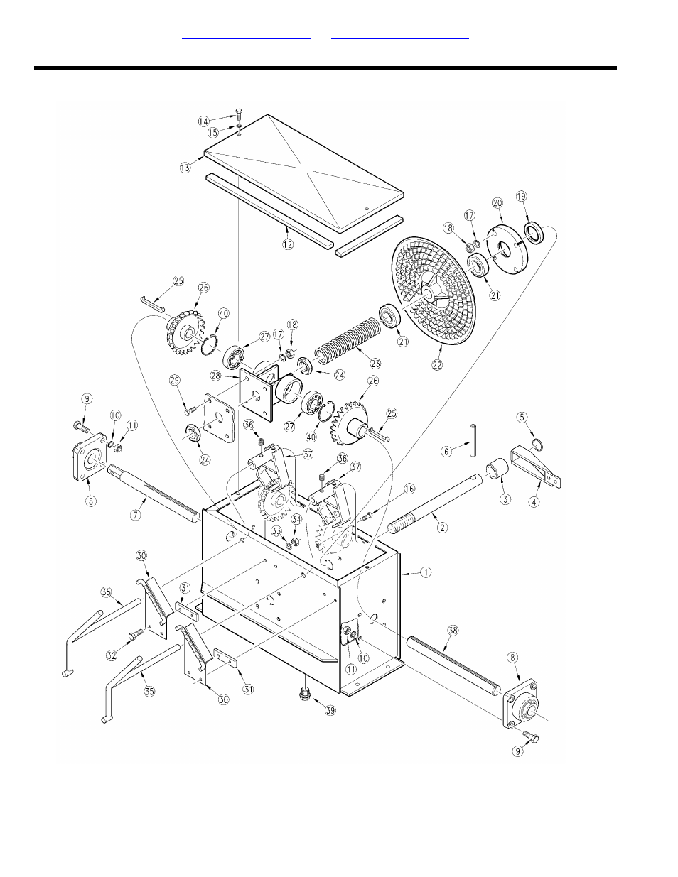 Rear gearbox (s/n q1324-) | Great Plains ADC2250 Operator Manual User Manual | Page 46 / 78