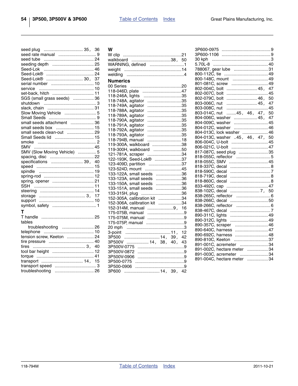 Great Plains 3P600 Operator Manual User Manual | Page 58 / 60