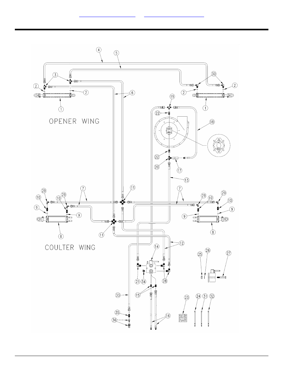 Fan and fold hydraulics | Great Plains NTA2000D Parts Manual User Manual | Page 68 / 120