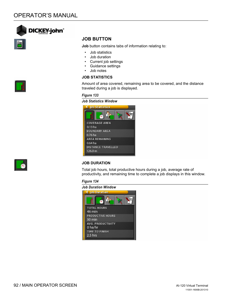 Operator’s manual | Great Plains DICKEY-john AI-120 12-inch Virtual Terminal User Manual | Page 100 / 193