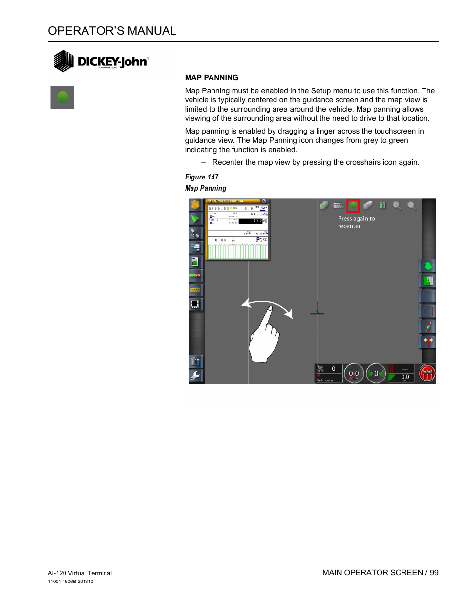 Operator’s manual | Great Plains DICKEY-john AI-120 12-inch Virtual Terminal User Manual | Page 107 / 193