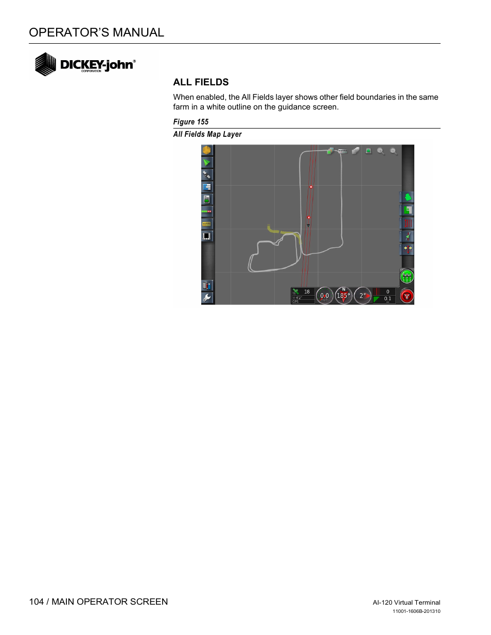 Operator’s manual | Great Plains DICKEY-john AI-120 12-inch Virtual Terminal User Manual | Page 112 / 193