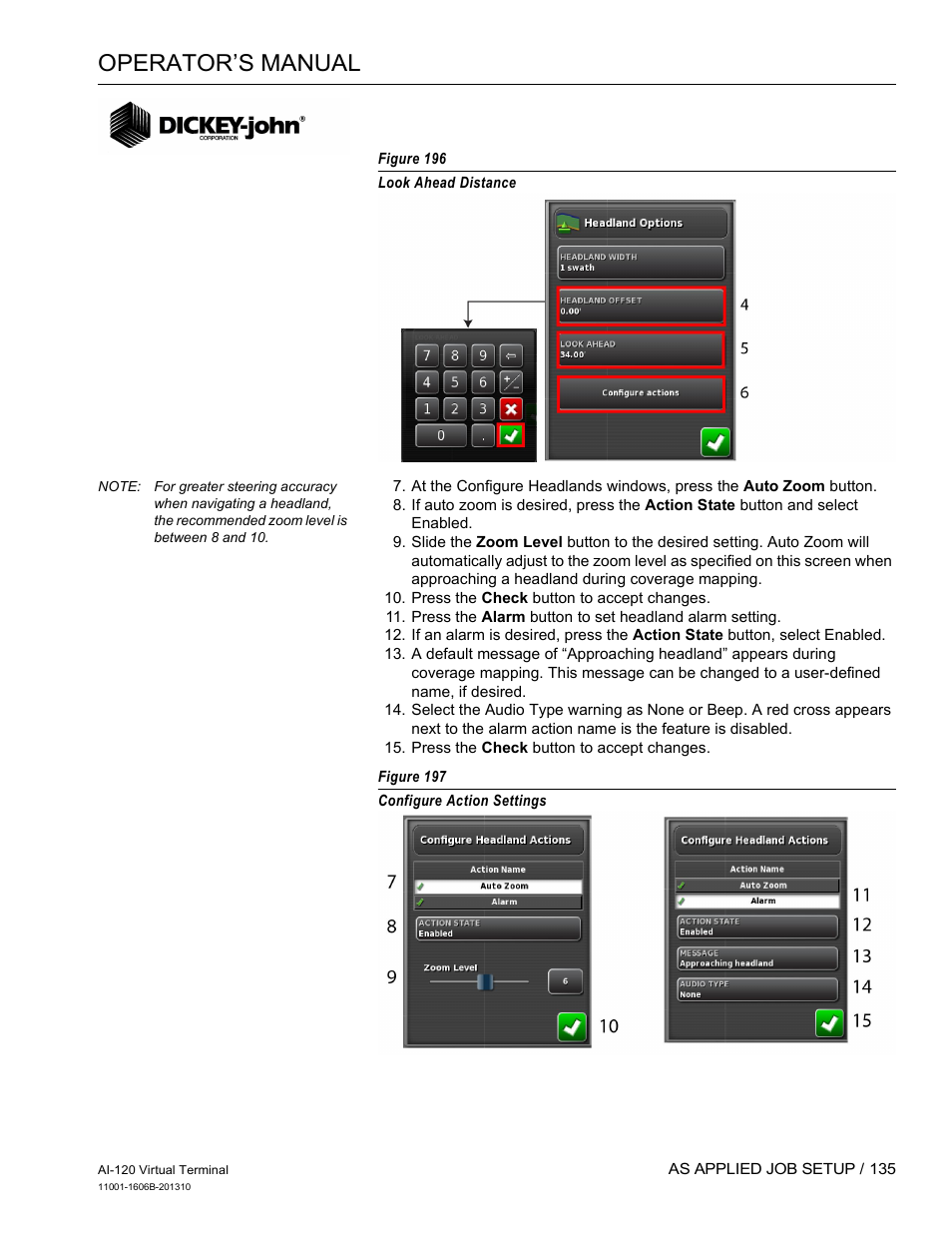 Operator’s manual | Great Plains DICKEY-john AI-120 12-inch Virtual Terminal User Manual | Page 143 / 193