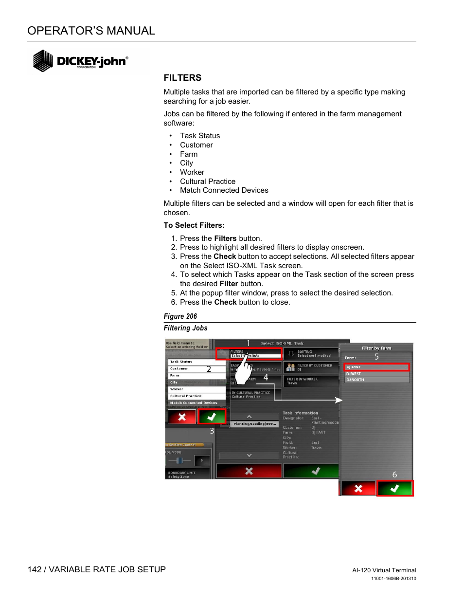 Operator’s manual | Great Plains DICKEY-john AI-120 12-inch Virtual Terminal User Manual | Page 150 / 193