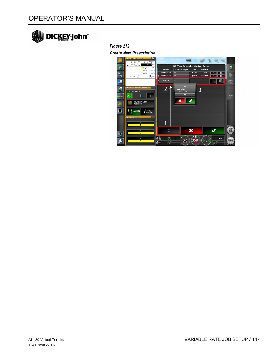 Operator’s manual | Great Plains DICKEY-john AI-120 12-inch Virtual Terminal User Manual | Page 155 / 193