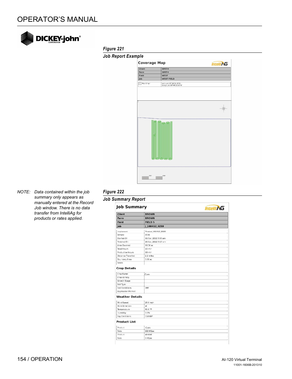 Operator’s manual | Great Plains DICKEY-john AI-120 12-inch Virtual Terminal User Manual | Page 162 / 193