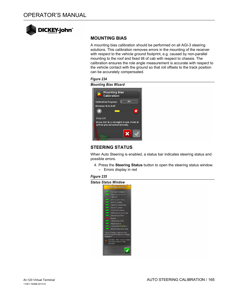 Operator’s manual | Great Plains DICKEY-john AI-120 12-inch Virtual Terminal User Manual | Page 173 / 193