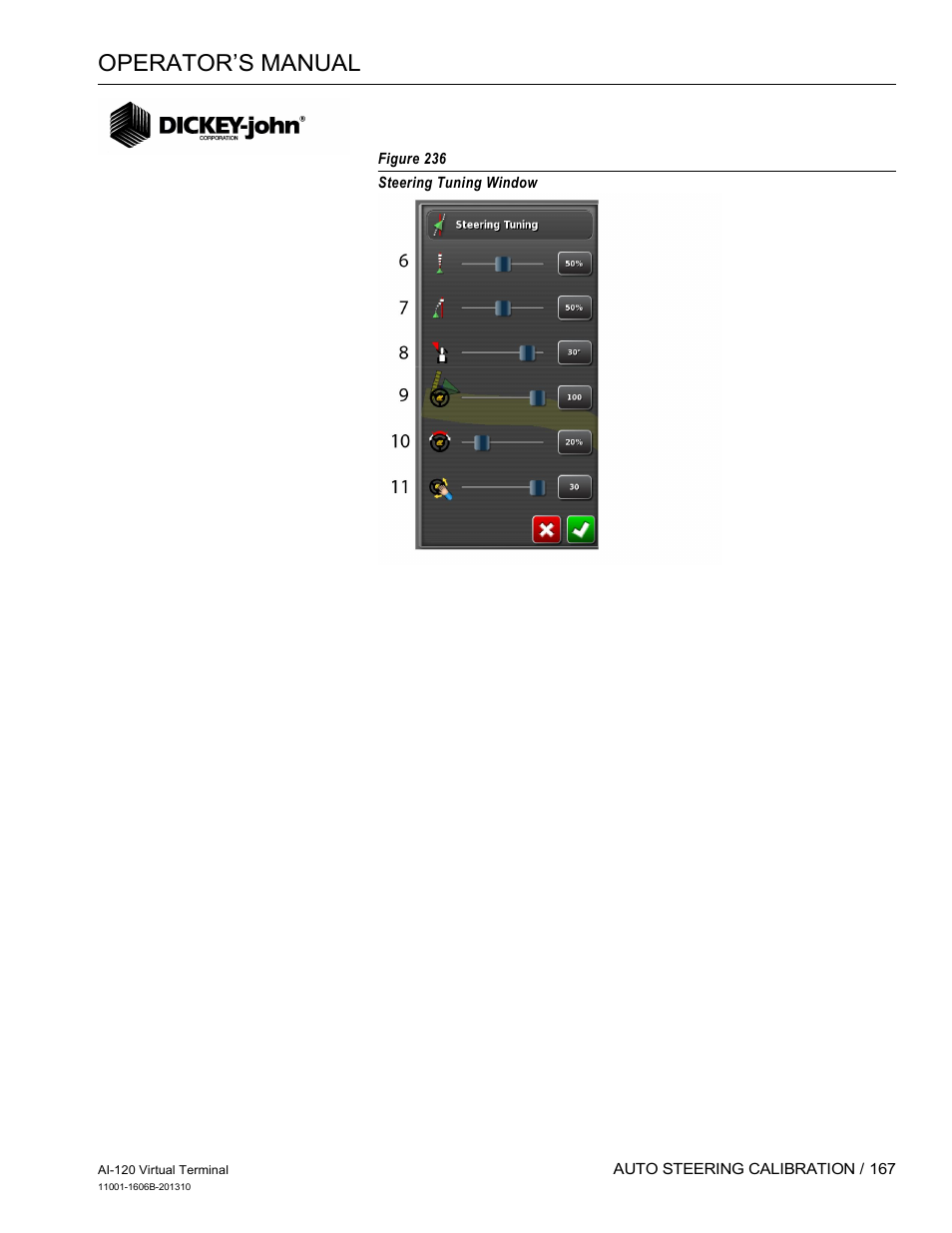 Operator’s manual | Great Plains DICKEY-john AI-120 12-inch Virtual Terminal User Manual | Page 175 / 193