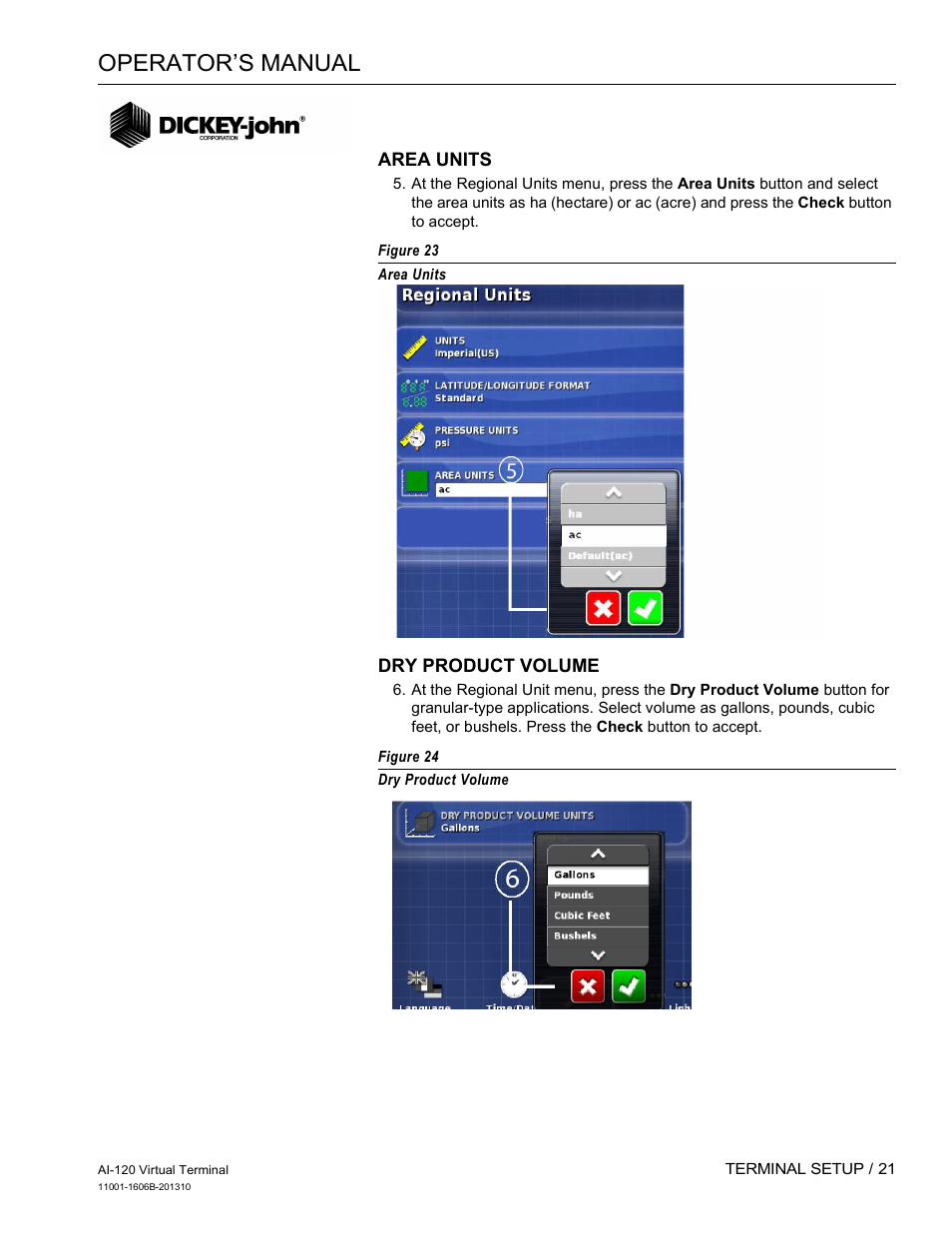 Operator’s manual | Great Plains DICKEY-john AI-120 12-inch Virtual Terminal User Manual | Page 29 / 193