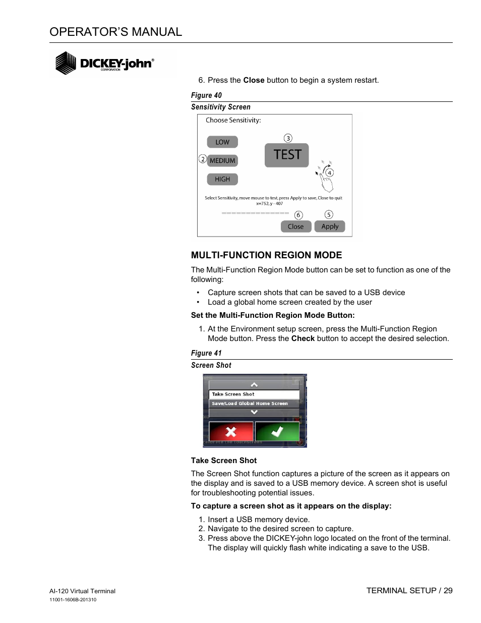 Operator’s manual | Great Plains DICKEY-john AI-120 12-inch Virtual Terminal User Manual | Page 37 / 193