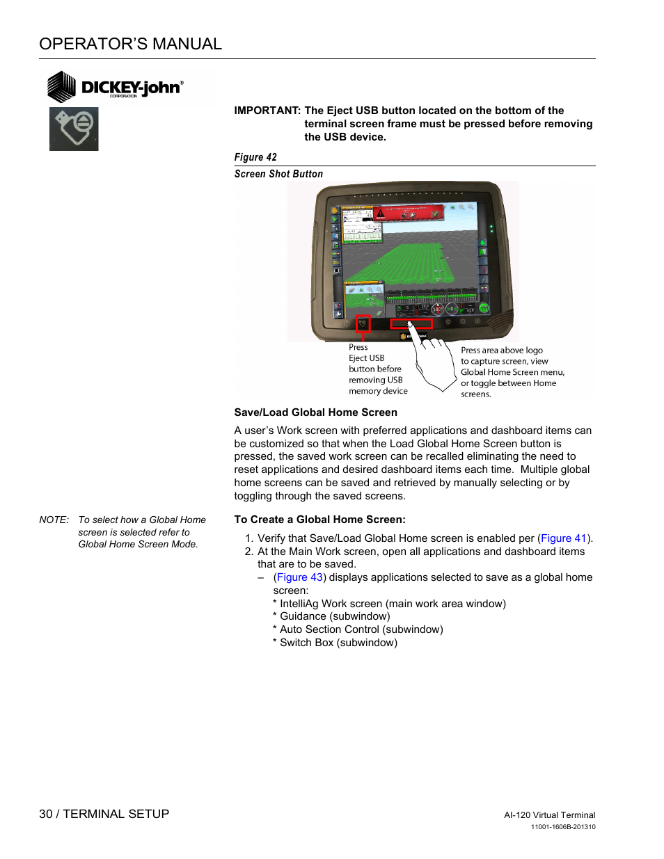 Operator’s manual | Great Plains DICKEY-john AI-120 12-inch Virtual Terminal User Manual | Page 38 / 193