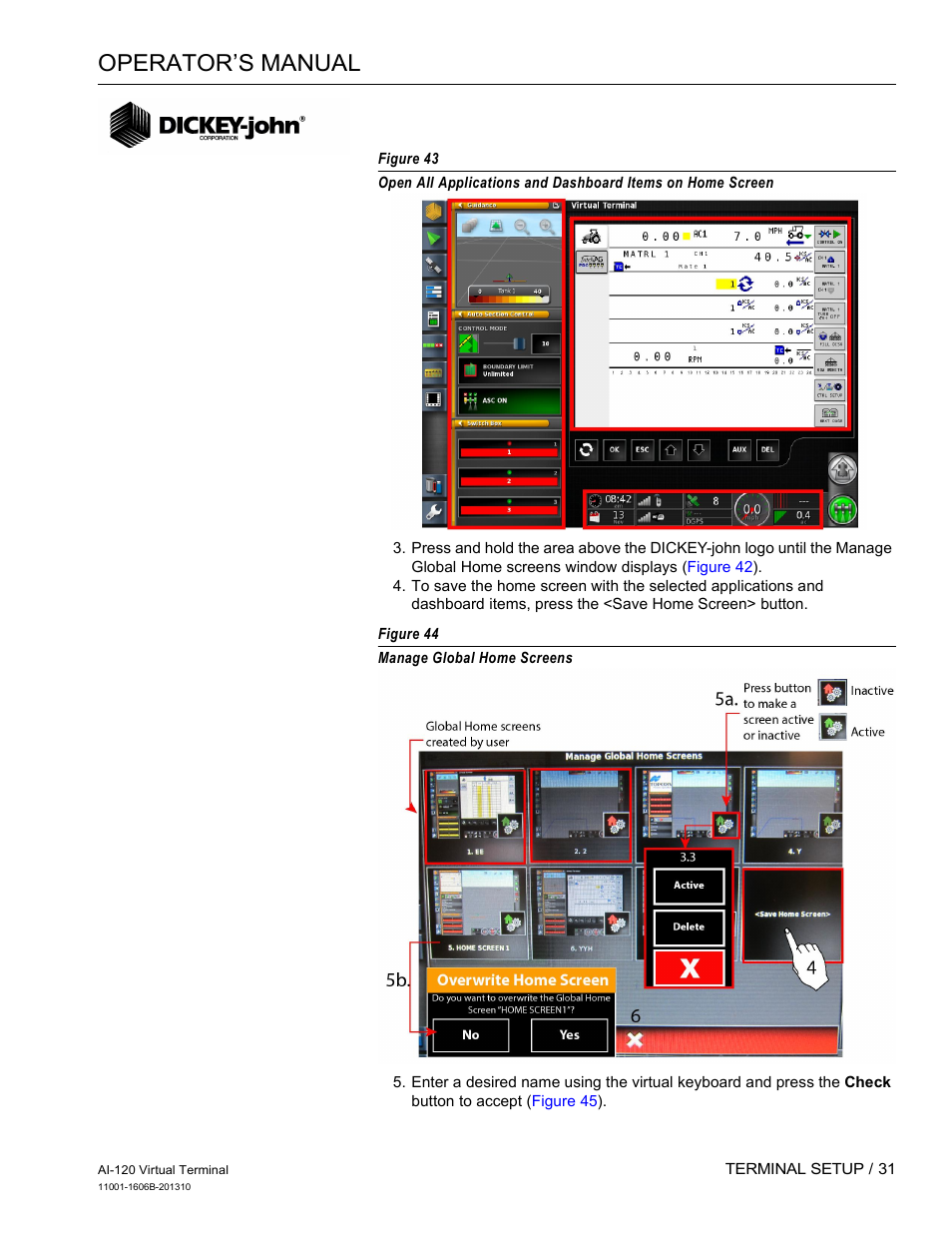 Operator’s manual | Great Plains DICKEY-john AI-120 12-inch Virtual Terminal User Manual | Page 39 / 193