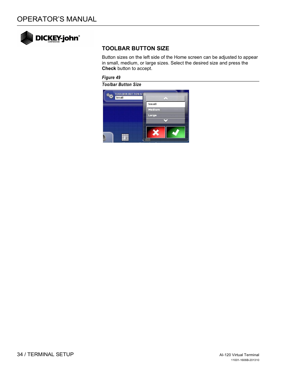 Operator’s manual | Great Plains DICKEY-john AI-120 12-inch Virtual Terminal User Manual | Page 42 / 193