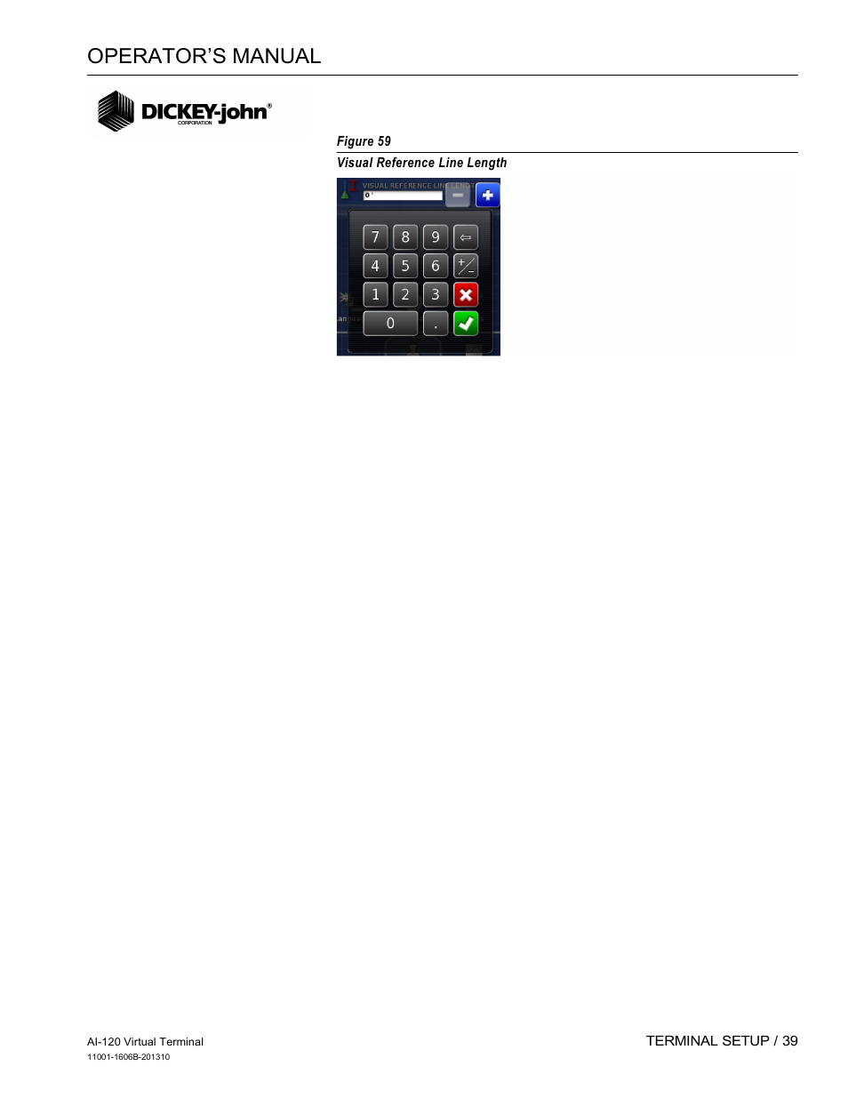 Operator’s manual | Great Plains DICKEY-john AI-120 12-inch Virtual Terminal User Manual | Page 47 / 193