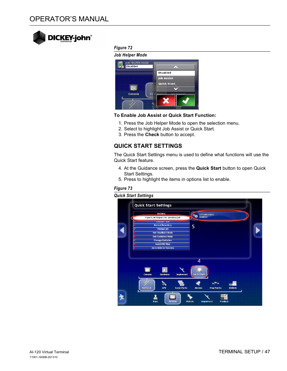 Operator’s manual | Great Plains DICKEY-john AI-120 12-inch Virtual Terminal User Manual | Page 55 / 193