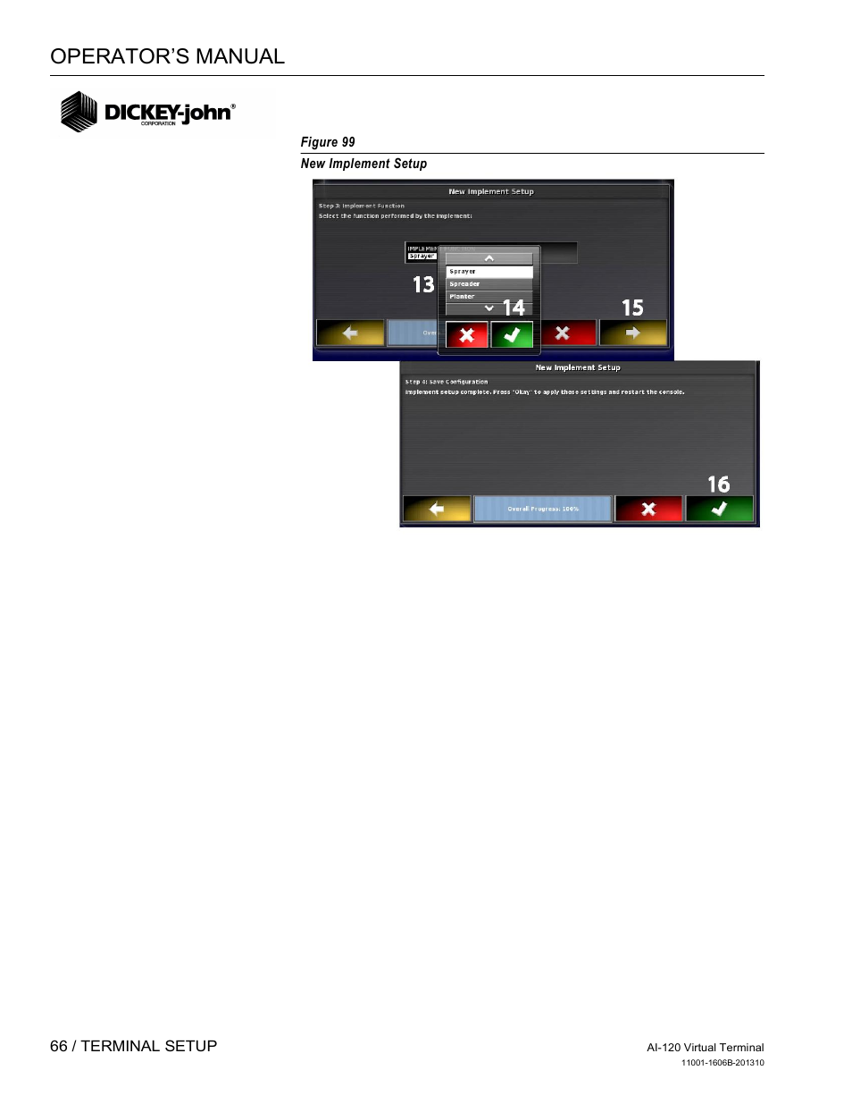 Operator’s manual | Great Plains DICKEY-john AI-120 12-inch Virtual Terminal User Manual | Page 74 / 193