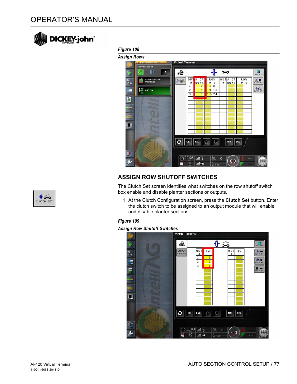Operator’s manual | Great Plains DICKEY-john AI-120 12-inch Virtual Terminal User Manual | Page 85 / 193