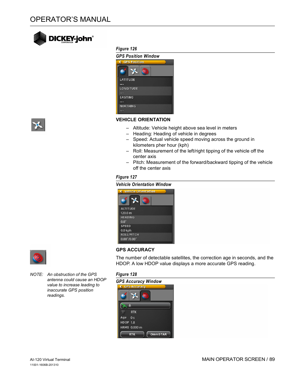 Operator’s manual | Great Plains DICKEY-john AI-120 12-inch Virtual Terminal User Manual | Page 97 / 193