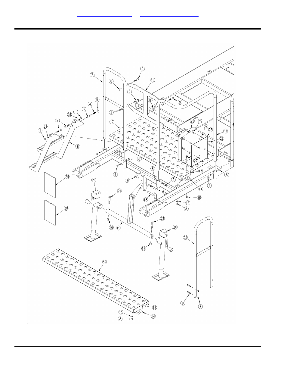 Walkboard and jack mounting | Great Plains SML1000 Parts Manual User Manual | Page 14 / 36