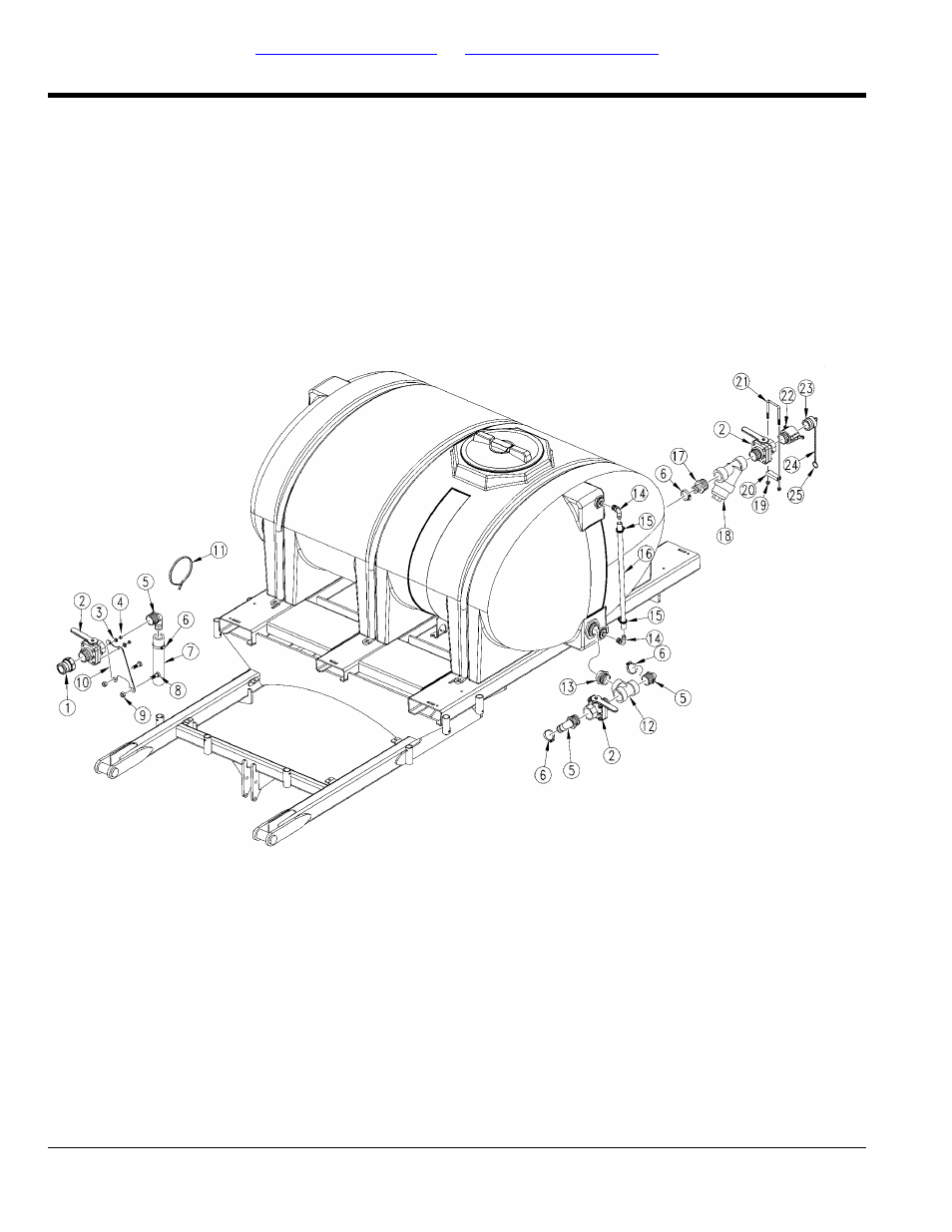 Tank plumbing, 500 gallon tank plumbing | Great Plains SML1000 Parts Manual User Manual | Page 22 / 36