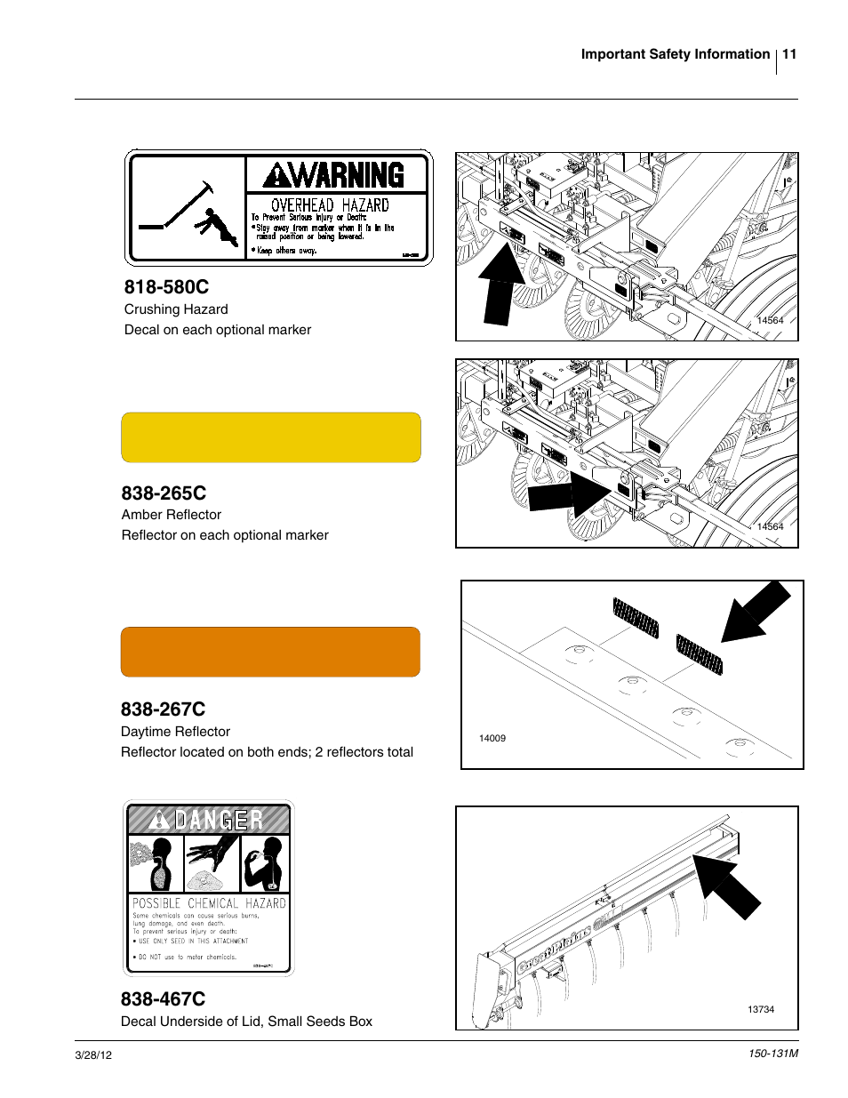 580c, 265c, 267c | 467c | Great Plains 1205NT Operator Manual User Manual | Page 13 / 74
