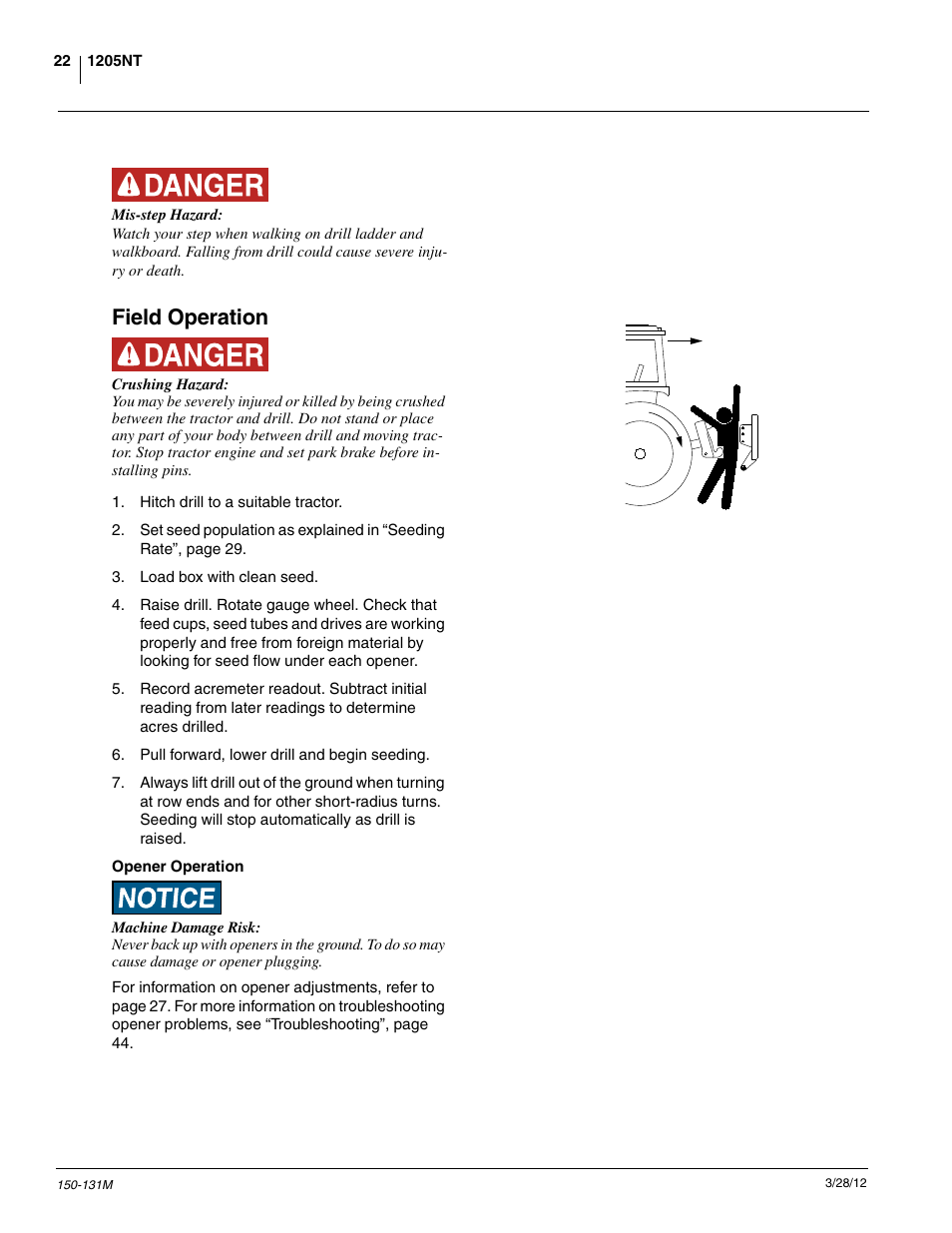 Field operation | Great Plains 1205NT Operator Manual User Manual | Page 24 / 74