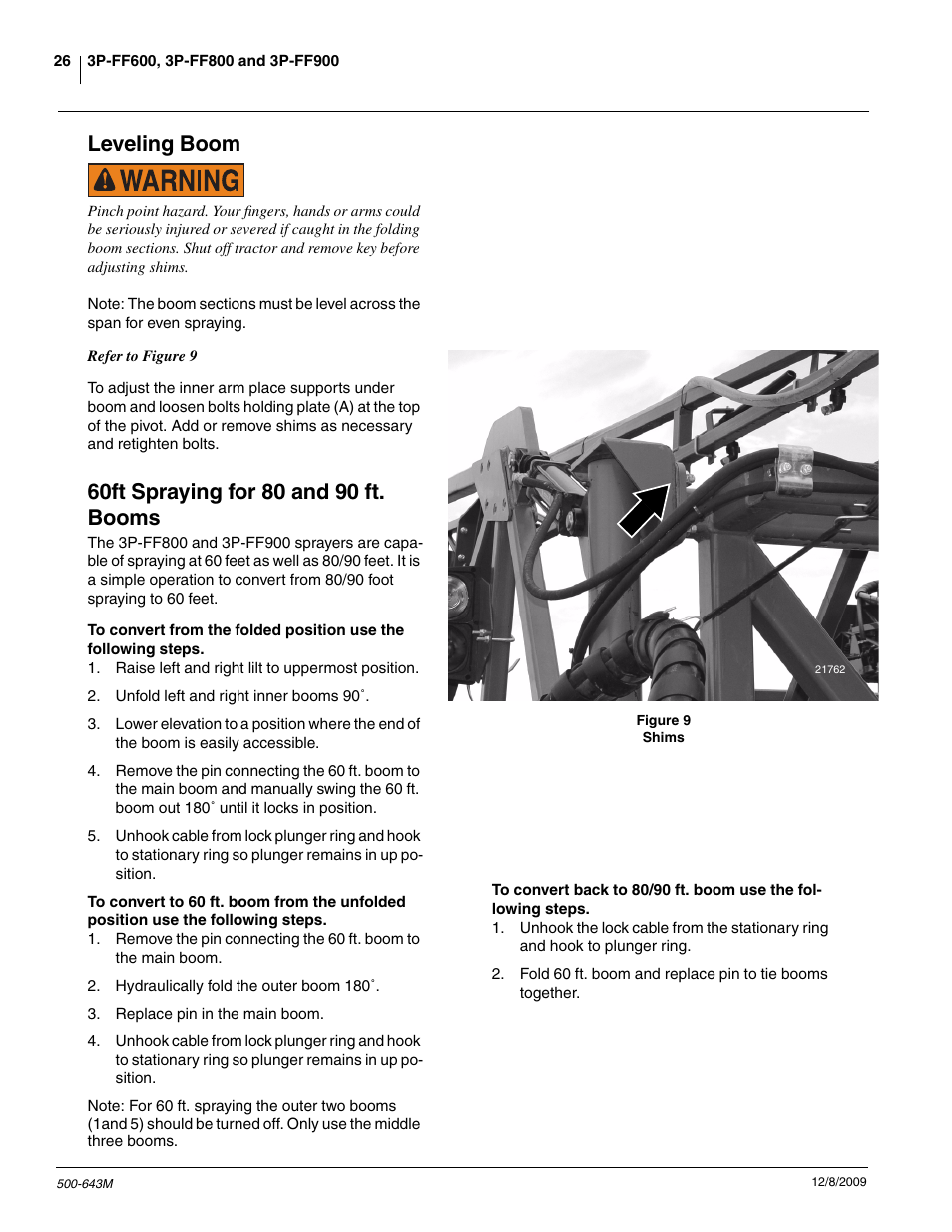 Leveling boom | Great Plains 3P-FF900 Operator Manual User Manual | Page 28 / 47