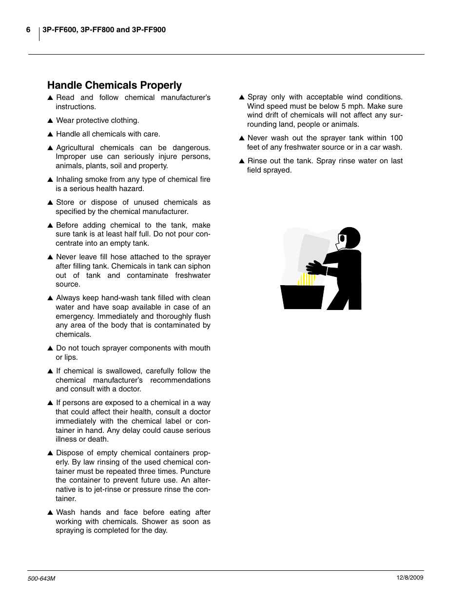 Handle chemicals properly | Great Plains 3P-FF900 Operator Manual User Manual | Page 8 / 47