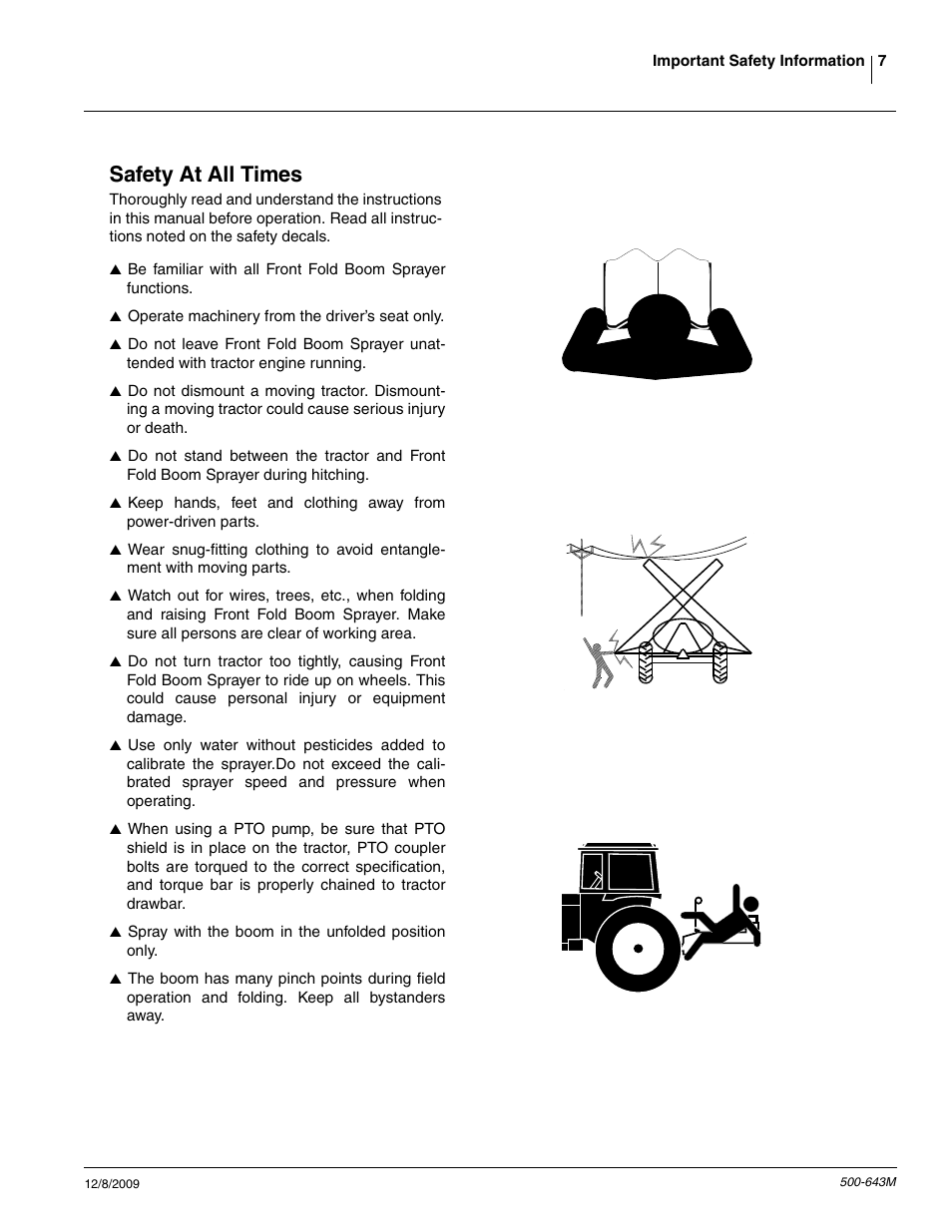 Safety at all times | Great Plains 3P-FF900 Operator Manual User Manual | Page 9 / 47