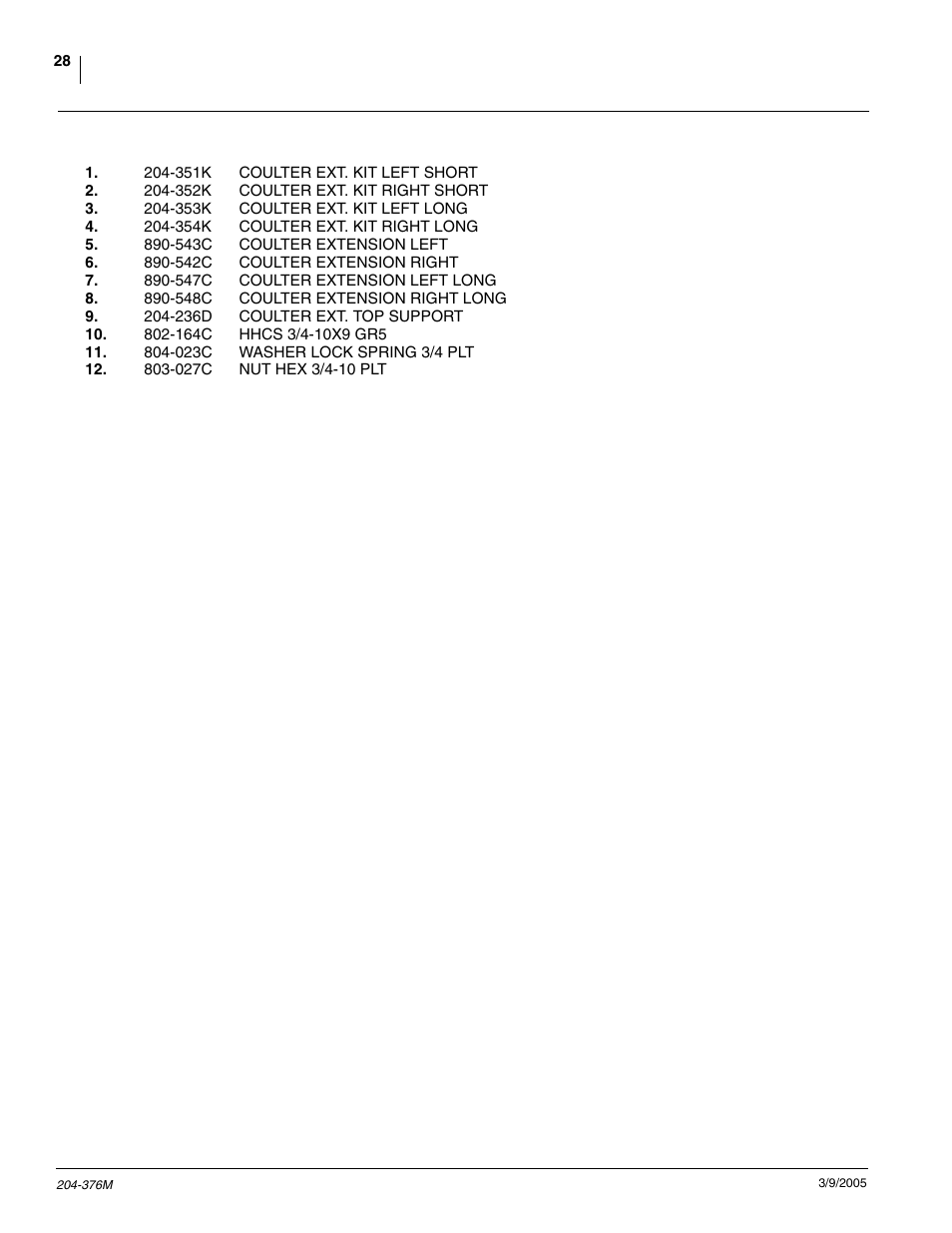 Great Plains Vantage I & Zone Coulter Fertilizer Coulters User Manual | Page 30 / 36