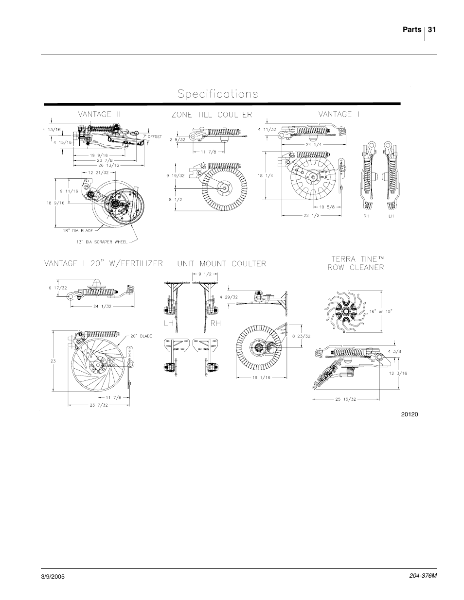 Great Plains Vantage I & Zone Coulter Fertilizer Coulters User Manual | Page 33 / 36