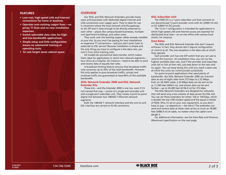2 of 3 | Black Box 2000 User Manual | Page 2 / 3