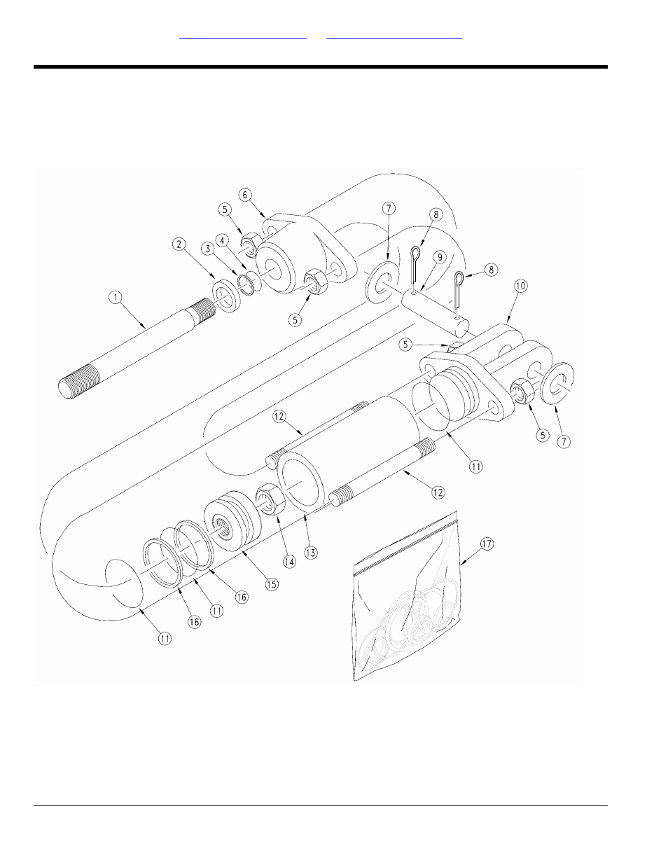 Midway hydraulic cylinder (810-201c) | Great Plains 2N-3010 Parts Manual User Manual | Page 186 / 232
