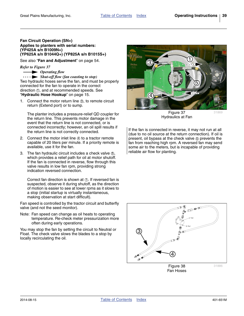 Fan circuit operation (sn+), To remote circuit, To a tr | Great Plains YP825A Operator Manual User Manual | Page 43 / 182