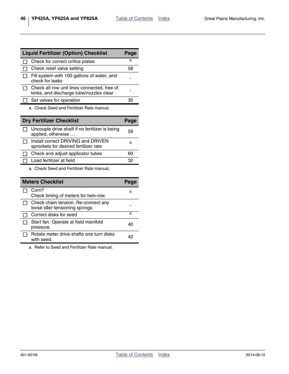Great Plains YP825A Operator Manual User Manual | Page 50 / 182