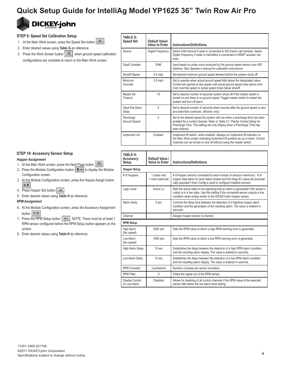 Great Plains YP1625A-24TR36 24 Twin Row 36-Inch Quick Start User Manual | Page 4 / 6