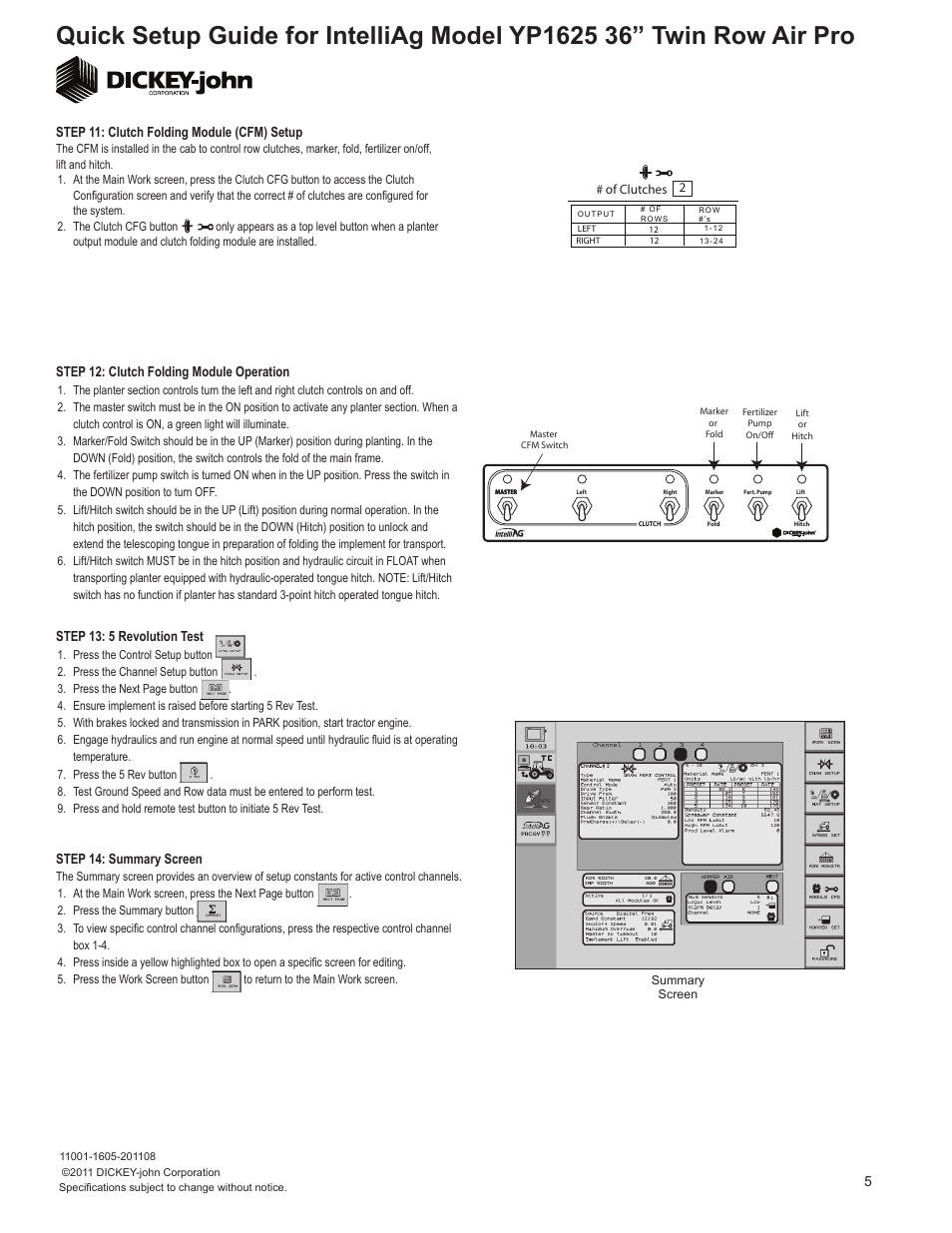 Great Plains YP1625A-24TR36 24 Twin Row 36-Inch Quick Start User Manual | Page 5 / 6