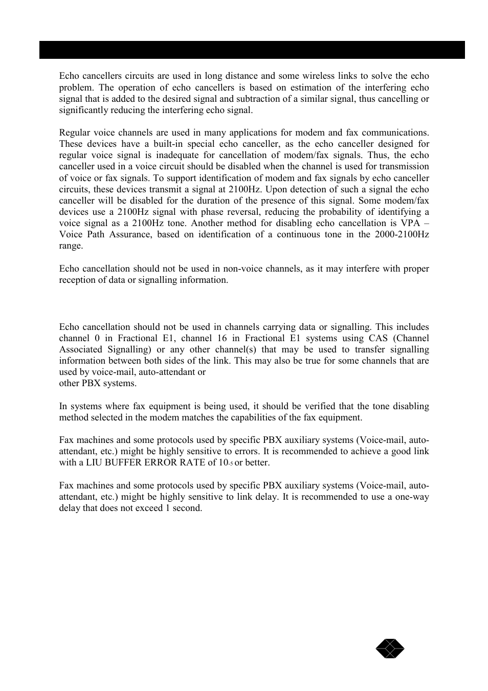Black Box MWU2000-X21 User Manual | Page 127 / 132